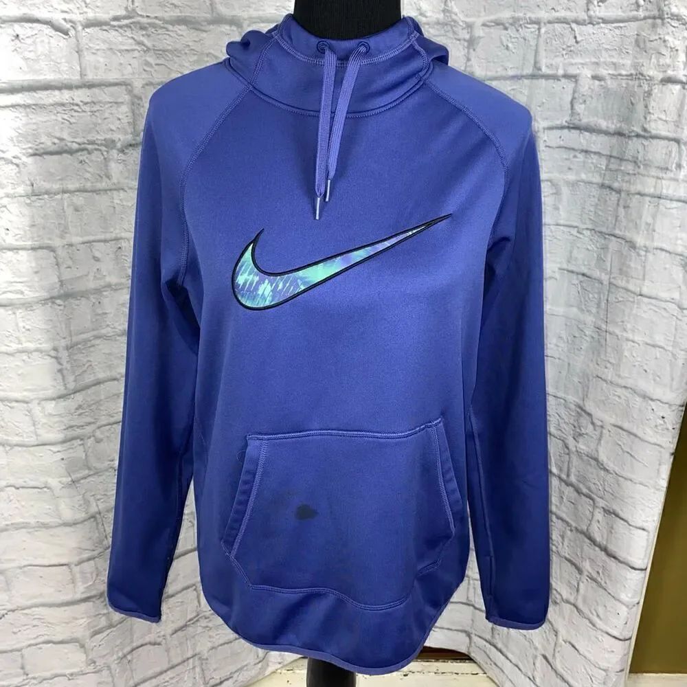 Nike drifit Longsleeve hoodie purple size small women